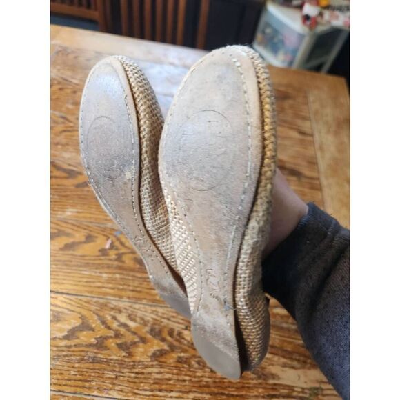 Tory Burch Caroline2 Burlap Logo Ballerina Flat, Nima sz 7 - Picture 4 of 6